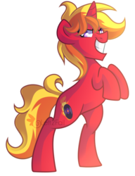 Size: 1258x1640 | Tagged: safe, artist:drawntildawn, oc, oc only, oc:audio stutter, pony, unicorn, grin, simple background, smiling, solo, transparent background