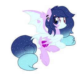 Size: 2000x2000 | Tagged: safe, artist:azure-art-wave, oc, oc only, bat pony, pony, female, heterochromia, high res, mare, solo