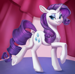 Size: 1890x1873 | Tagged: safe, artist:blithedragon, rarity, pony, g4, beautiful, eyeshadow, female, looking at you, makeup, rearity, solo