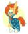 Size: 1350x1601 | Tagged: safe, artist:typhwosion, sunburst, pony, g4, cape, clothes, lidded eyes, looking at you, male, raised hoof, smiling, solo