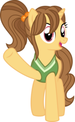 Size: 2998x4855 | Tagged: safe, artist:0nautile18e26, aloha, pony, unicorn, g4, clothes, happy, high res, open mouth, simple background, solo, transparent background, vector