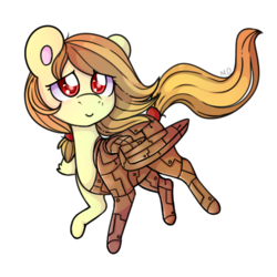 Size: 600x600 | Tagged: safe, artist:cinnamonsparx, oc, oc only, oc:alice goldenfeather, android, pegasus, pony, fanfic, fanfic art, female, mare, solo