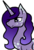 Size: 780x1153 | Tagged: safe, artist:anxiouslilnerd, oc, oc only, pony, unicorn, body freckles, digital art, freckles, lidded eyes, magical lesbian spawn, next generation, offspring, parent:princess luna, parent:rarity, parents:rariluna, profile, simple background, smiling, solo, transparent background