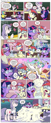 Size: 1200x2898 | Tagged: safe, artist:muffinshire, lemon hearts, moondancer, night light, princess celestia, twilight sparkle, twilight velvet, twinkleshine, oc, oc:apple delight, alicorn, pony, unicorn, comic:twilight's first day, g4, adorkable, book, butt, chair, chalk, chalkboard, chemistry, classroom, comic, crying, cute, dancerbetes, dialogue, dork, double facehoof, erlenmeyer flask, experiment, eyes closed, facehoof, female, filly, filly twilight sparkle, flashback, floppy ears, foam, goggles, hydrogen peroxide, imagine spot, levitation, lidded eyes, looking at each other, looking back, magic, mare, moondancer riding celestia, open mouth, plot, ponies riding ponies, pronking, quill, raised hoof, riding, science class, sitting, slice of life, smiling, speech bubble, spread wings, table, telekinesis, test tube, thermometer, twiabetes, yes yes yes