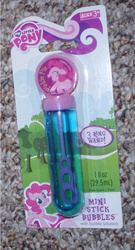 Size: 320x592 | Tagged: safe, pinkie pie, g4, bubble wand, irl, photo, solo, toy