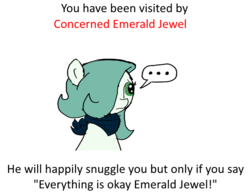 Size: 680x523 | Tagged: safe, artist:ficficponyfic, edit, edited edit, oc, oc only, oc:emerald jewel, colt quest, bandana, child, color, colt, concerned, femboy, foal, hair over one eye, image macro, male, meme, solo, text
