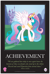 Size: 5075x7475 | Tagged: safe, princess celestia, g4, official, absurd resolution, comic con, female, motivational poster, poster, solo, sparkly mane, sparkly tail, stock vector, tail