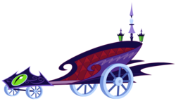 Size: 1639x947 | Tagged: safe, official, castle creator, chariot, luna's chariot, no pony, simple background, transparent background, vector, vehicle