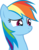Size: 9840x12660 | Tagged: safe, artist:cyanlightning, rainbow dash, g4, testing testing 1-2-3, .svg available, absurd resolution, female, simple background, solo, transparent background, vector