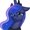 Size: 100x100 | Tagged: safe, artist:pohwaran, princess luna, g4, animated, female, gif, gif for breezies, icon, picture for breezies, solo, sparkles, sparkling mane