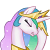 Size: 100x100 | Tagged: safe, artist:pohwaran, princess celestia, g4, animated, facehoof, female, gif, gif for breezies, icon, picture for breezies, solo