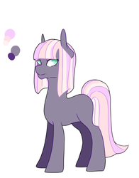 Size: 551x702 | Tagged: safe, artist:kittii-kat, oc, oc only, oc:sweet pea, magical lesbian spawn, offspring, parent:maud pie, parent:twilight sparkle, parents:twimaud, reference sheet, simple background, solo, white background