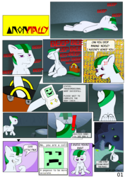 Size: 744x1052 | Tagged: safe, artist:zenco, oc, oc only, comic:anomally, comic, transformed
