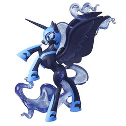 Size: 1500x1500 | Tagged: safe, nightmare moon, alicorn, pony, g4, fan series, guardians of harmony, irl, photo, rearing, solo, toy