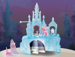 Size: 2000x1500 | Tagged: safe, princess cadance, princess flurry heart, alicorn, pony, g4, official, baby, baby pony, brushable, commercial, crystal palace, electronic toy, irl, photo, playset, toy