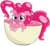 Size: 5213x4752 | Tagged: safe, artist:wafflecakes, pinkie pie, goo pony, original species, g4, absurd resolution, cup, eyeshadow, female, goo ponified, makeup, pinkie slime, simple background, smiling, solo, species swap, transparent background