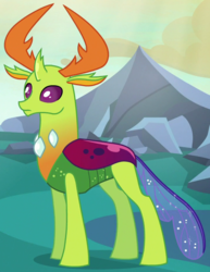 Size: 720x935 | Tagged: safe, screencap, thorax, changedling, changeling, g4, to where and back again, changeling king, cropped, king thorax, male, solo