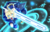 Size: 1920x1242 | Tagged: safe, artist:banzatou, pony, action pose, blazblue, es, ponified, ponytail, solo, sword, weapon, xblaze, xblaze: code embryo