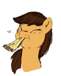 Size: 584x728 | Tagged: safe, artist:mente, oc, oc only, oc:maría teresa de los ponyos paguetti, eating, food, pizza, simple background, solo