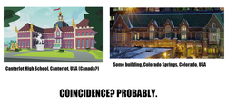 Size: 1181x542 | Tagged: safe, equestria girls, g4, canterlot high, coincidence, coincidence?!... probably, colorado, comparison, inspiration, irl, photo