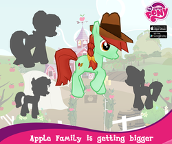 Size: 940x788 | Tagged: safe, gameloft, candy apples, g4, apple family member