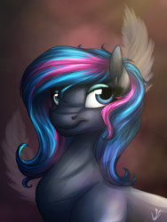 Size: 3000x4000 | Tagged: safe, artist:lupiarts, oc, oc only, oc:obabscribbler, earth pony, pony, bust, portrait, solo