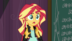 Size: 853x480 | Tagged: safe, screencap, sunset shimmer, equestria girls, g4, my little pony equestria girls: friendship games, animated, female, gif, solo, sunsad shimmer