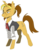 Size: 878x1080 | Tagged: artist needed, safe, oc, oc only, oc:golden flask, pony, unicorn, 2017 community collab, derpibooru community collaboration, ascot, beard, clothes, ear piercing, earring, facial hair, glasses, jewelry, male, piercing, ponytail, simple background, solo, transparent background, vest