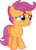 Size: 9466x13184 | Tagged: safe, artist:cyanlightning, scootaloo, pony, g4, the fault in our cutie marks, .svg available, absurd resolution, cute, cutealoo, female, frown, mega absurd res, pouting, sad, simple background, solo, transparent background, vector