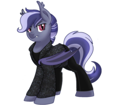 Size: 979x816 | Tagged: safe, oc, oc only, oc:doctor mara, bat pony, pony, 2017 community collab, derpibooru community collaboration, clothes, fangs, female, mare, simple background, solo, transparent background