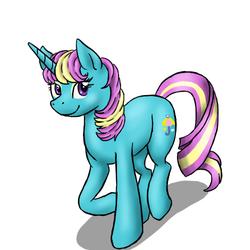 Size: 500x500 | Tagged: safe, artist:catlover1672, dewdrop dazzle, pony, g4, simple background, solo, white background