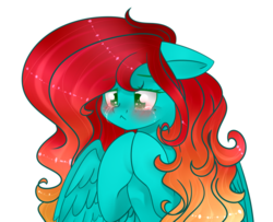 Size: 1024x832 | Tagged: safe, artist:xxdarkmindxx, oc, oc only, pegasus, pony, crying, simple background, solo, transparent background