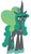 Size: 675x1184 | Tagged: safe, artist:kirbymlp, idw, queen chrysalis, changeling, changeling queen, g4, chrysalislover, female, glasses, happy face, idw showified, mirror, mirror universe, reversalis, solo