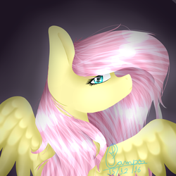 Size: 3000x3000 | Tagged: safe, artist:isahchan28, fluttershy, pony, g4, female, high res, solo