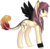 Size: 1325x1308 | Tagged: safe, artist:doekitty, oc, oc only, oc:denine, pegasus, pony, female, mare, solo, tongue out