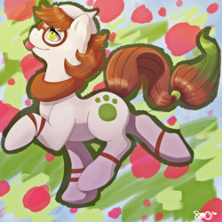 Size: 3000x3000 | Tagged: safe, artist:bean-sprouts, smeargle, crossover, high res, pokémon, ponified, solo, tongue out