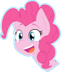 Size: 2663x3134 | Tagged: safe, artist:chikiz65, pinkie pie, earth pony, pony, g4, bust, female, happy, high res, mare, solo
