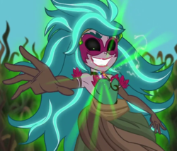 Size: 840x720 | Tagged: safe, screencap, gaea everfree, gloriosa daisy, equestria girls, g4, my little pony equestria girls: legend of everfree, armpits, cropped, female, magical geodes, solo