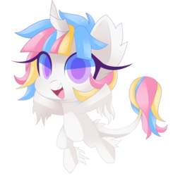 Size: 4033x4119 | Tagged: safe, artist:sorasku, oc, oc only, pegasus, pony, absurd resolution, changeling horn, chibi, female, horn, mare, simple background, solo, transparent background