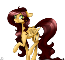 Size: 2173x2013 | Tagged: safe, artist:harmonyskish, oc, oc only, pegasus, pony, high res, raised hoof, simple background, solo, tongue out, transparent background