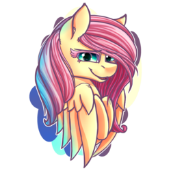 Size: 1700x1700 | Tagged: safe, artist:midnightsix3, fluttershy, pony, g4, female, looking at you, open mouth, smiling, solo