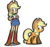 Size: 1024x956 | Tagged: safe, artist:kingtoby19, applejack, earth pony, human, pony, equestria girls, g4, female, human ponidox, mare, self ponidox