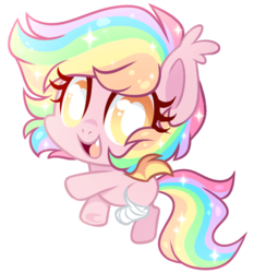 Size: 466x500 | Tagged: safe, artist:xnightmelody, oc, oc only, oc:paper stars, bat pony, pony, amputee, chibi, cute, cute little fangs, ear fluff, fangs, looking at you, simple background, solo, transparent background, underhoof, weapons-grade cute
