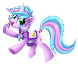 Size: 1600x1331 | Tagged: safe, artist:centchi, oc, oc only, oc:cutton candy, pony, unicorn, female, mare, saddle, simple background, solo, tack, transparent background, watermark