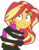 Size: 3000x3879 | Tagged: safe, artist:uponia, sunset shimmer, equestria girls, g4, my little pony equestria girls: legend of everfree, .svg available, bondage, clothes, female, high res, inkscape, shorts, simple background, solo, transparent background, vector, vine