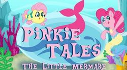 Size: 592x328 | Tagged: safe, artist:magpie-pony, fluttershy, pinkie pie, earth pony, fish, mermaid, merpony, pony, equestria daily, g4, ariel, coral, duo, fins, fish tail, fishified, flounder (the little mermaid), floundershy, flowing mane, flowing tail, flutterfish, hilarious in hindsight, mermaidized, ocean, partiel, pinkie tales, scales, seaweed, song in the comments, species swap, swimming, tail, the little mermaid, underwater, water