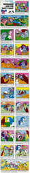Size: 643x3636 | Tagged: safe, cotton candy (g1), hopscotch, lemon drop, majesty, peachy, sparkler (g1), sundance, tootsie, pony, comic:my little pony (g1), g1, official, beach, beachcombing, bow, butt, cliffs, clumsy, comic, driftwood, female, figurehead, flashdance, horn, mare, pearl, plot, saucy sally, sundance and the saucy sally, tail, tail bow, twirled her magic horn