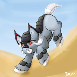 Size: 3000x3000 | Tagged: safe, artist:bean-sprouts, donphan, crossover, high res, pokémon, ponified, solo