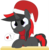 Size: 2000x2046 | Tagged: safe, artist:mintysketch, oc, oc only, pony, unicorn, bow, hat, high res, minty's christmas ponies, santa hat, solo, speech bubble