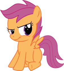 Size: 7348x8111 | Tagged: safe, artist:algonquinmaniac, scootaloo, pony, g4, .svg available, absurd resolution, female, simple background, smug, solo, transparent background, vector